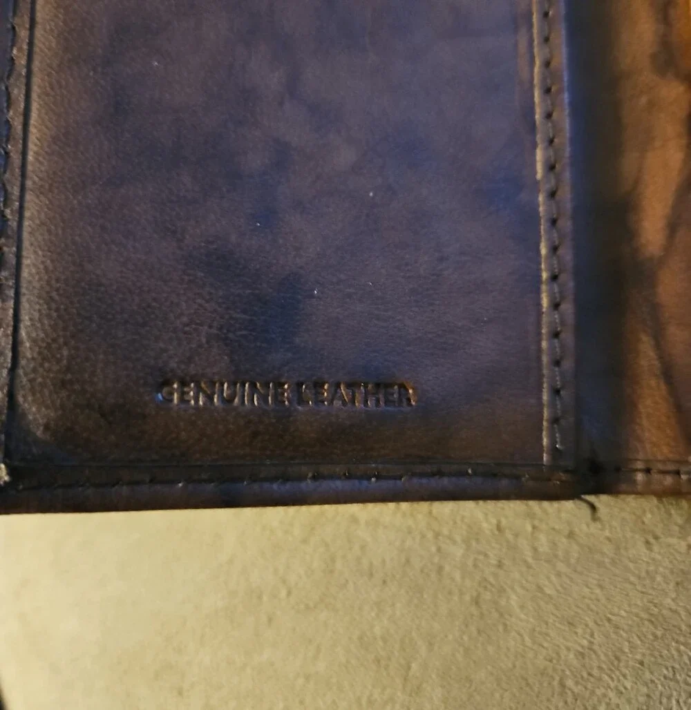 Vintage Pierre Cardin Classic Brown Tri-Fold Leather Wallet for Men